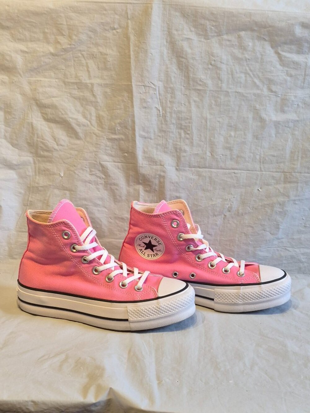 NEW sz 6.5 Flamingo Pink Chuck Taylor All-Star Platform Lift High Top Core Shoes